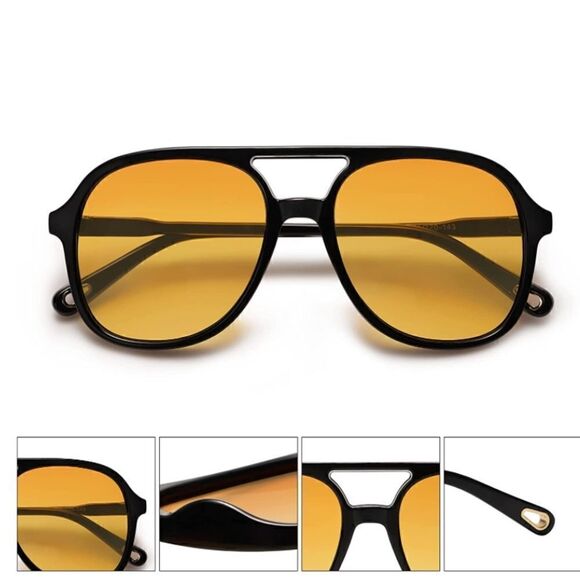 Retro Aviator Sunglasses   - Picture 1 of 3